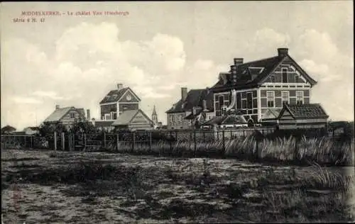 Ak Middelkerke Westflandern, Das Van-Hinsbergh-Chalet