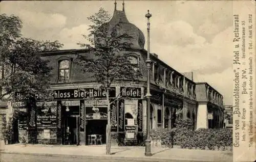 Ak Berlin Mitte, Hotel-Restaurant Bahnschlößchen, Invalidenstraße 53