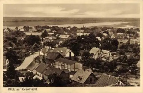 Ak Geesthacht an der Elbe, Panorama