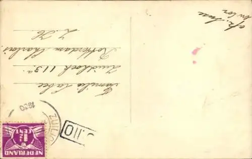 Ak Familie mit Puppe, Kinder