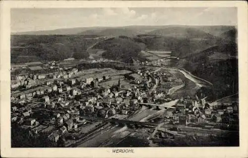 Ak Werdohl im Sauerland, Blick aus der Luft