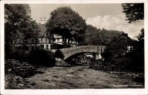 Ak Dahlerbrück Schalksmühle Märkischer Kreis, Blick auf die Brücke