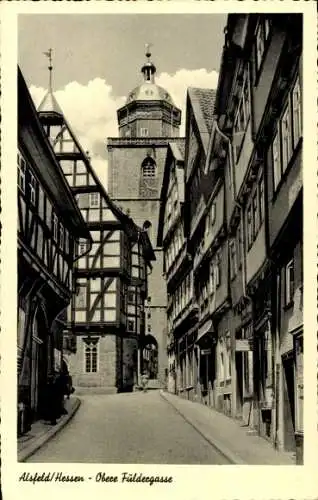 Ak Alsfeld in Hessen, Obere Fuldergasse