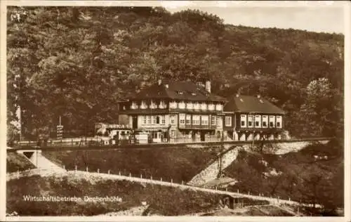 Ak Grüne Iserlohn im Märkischen Kreis, Dechenhöhle, Wirtschaftsbetriebe