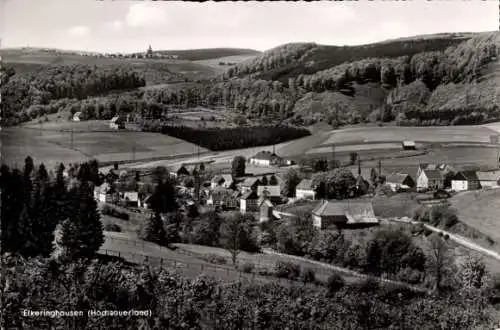 Ak Elkeringhausen Winterberg im Sauerland, Totalansicht