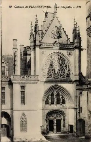 Ak Pierrefonds Oise, Schloss de Pierrefonds, La Chapelle
