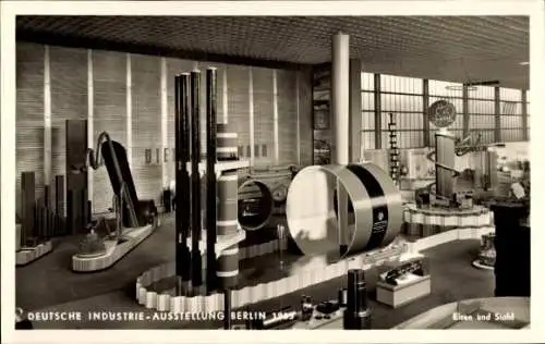 Ak Berlin, Deutsche Industrie-Ausstellung, Eisen und Stahl 1953