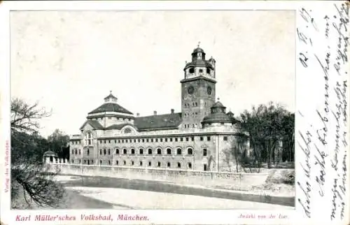 Ak München, Karl Müllersches Volksbad