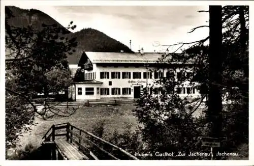 Ak Jachenau in Oberbayern, Huber Gasthof zur Jachenau