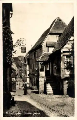 Ak Bad Wimpfen am Neckar, Klostergasse