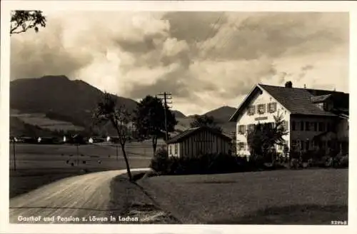 Ak Lachen Nesselwang im Allgäu, Gasthof zum Löwen