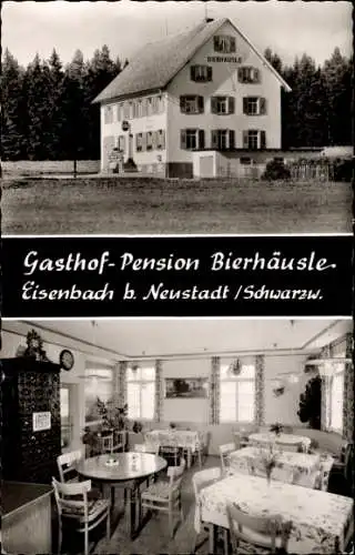 Ak Eisenbach im Schwarzwald, Gasthof-Pension Bierhäusle