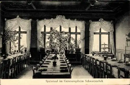 Ak Schwarzenbek in Lauenburg, Genesungsheim, Speisesaal