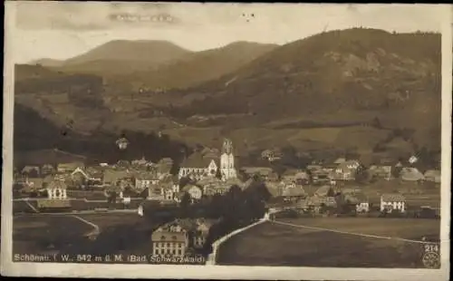 Ak Schönau im Schwarzwald, Gesamtansicht