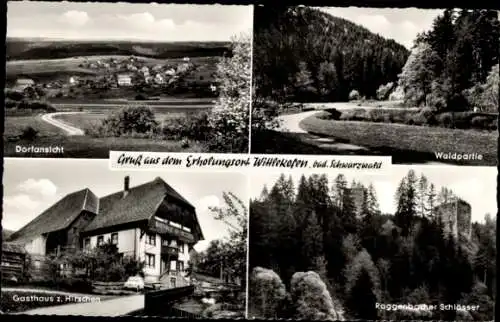 Ak Wittlekofen Bonndorf im Schwarzwald, Roggenbacher Schlösser, Gasthaus zum Hirschen