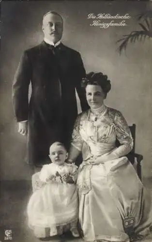 Ak Königin Wilhelmina der Niederlande, Prinz Hendrik, Prinzessin Juliana