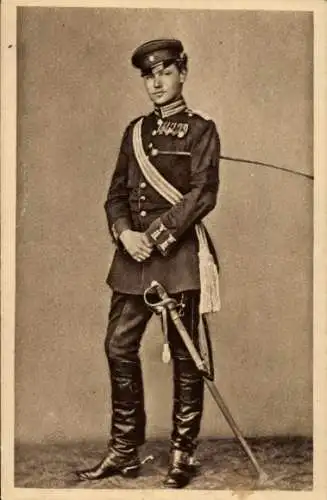 Ak Generalfeldmarschall Paul von Hindenburg, Leutnant im 3. Garde Rgt., Feldzug 1870/71