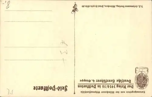 Künstler Ak Quidenus, Fritz, General Karl Litzmann, Portrait