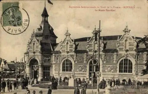 Ak Roubaix Nord, Exposition Internationale du Nord de la France 1911, Le Musee Pontifical