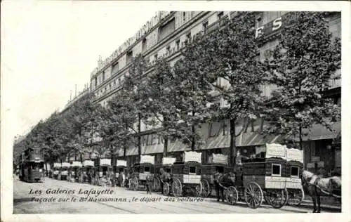 Ak Paris VIII., Galeries Lafayette, Boulevard Haussmann