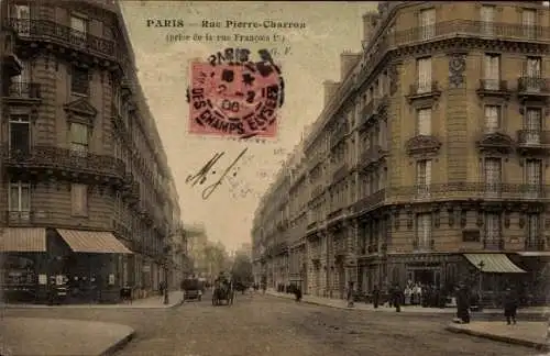 Ak Paris VIIIe Élysée, Rue Pierre Charron