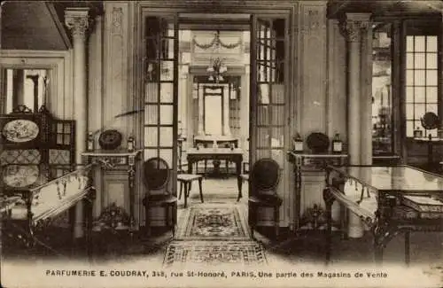 Ak Paris VIII Élysée, E. Coudray Parfümerie