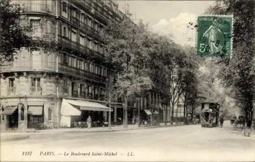 Ak Paris VI, Boulevard Saint-Michel