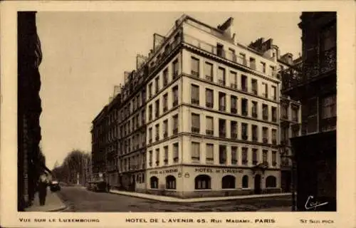 Ak Paris VI, Hotel de l’Avenir, 65 Rue Madame