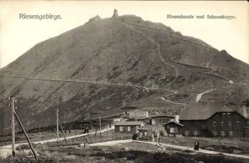 Ak Riesenbaude, Obri bouda, Schneekoppe, Riesengebirge