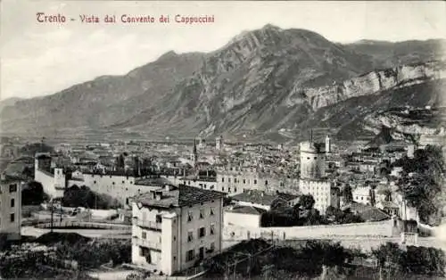 Ak Trento Trient Südtirol, Vista dal Convento dei Cappuccini