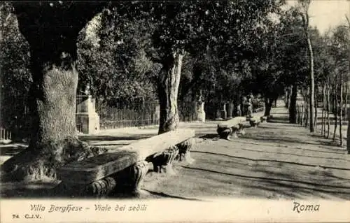 Ak Rom Rom Latium, Villa Borghese, Viale dei sedili