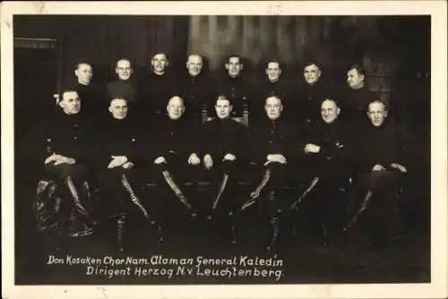 Ak Don Kosaken Chor Nam. Alaman General Kaledin, Dirigent Herzog v. Leuchtenberg