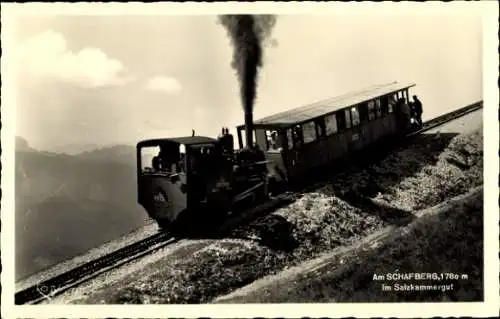 Ak Schafberg Salzburg, Zahnradbahn, Lokomotive 997306