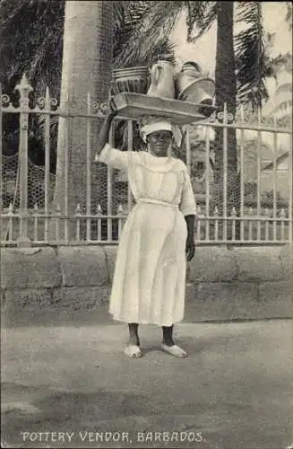 Ak Barbados, Töpferverkäuferin