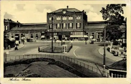 Ak Arnhem Gelderland Niederlande, Bahnhof