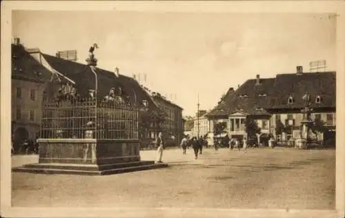 Ak Nagyszeben Sibiu Hermannstadt Rumänien, König Ferdinand Platz