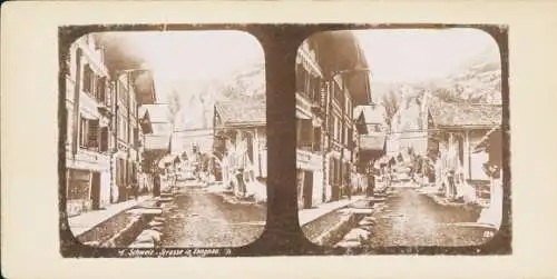 Stereo Foto Langnau Kt. Bern Schweiz, Straßenpartie