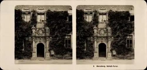 Stereo Foto Merseburg an der Saale, Schlossportal