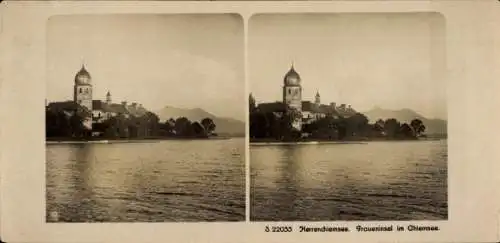 Stereo Foto Frauenchiemsee Fraueninsel Chiemsee Oberbayern