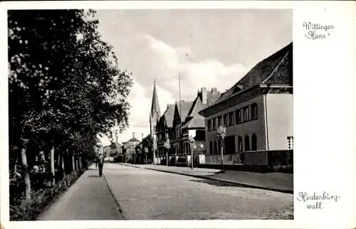 Ak Wittingen in Niedersachsen, Hindenburgwall
