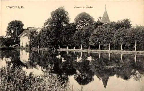 Ak Ebstorf in der Lüneburger Heide, Kloster, Kirche