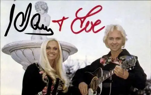 Ak Sänger Adam und Eve, Gitarre