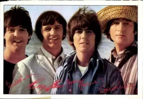 Ak Musikgruppe The Beatles, Autogramme