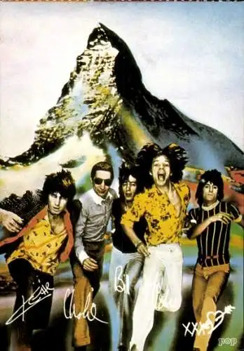 Ak Musikgruppe Rolling Stones, Autogramme