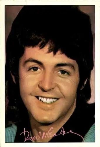 Ak Sänger Paul McCartney, Autogramm