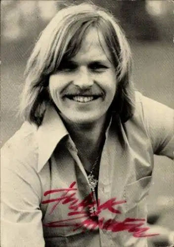 Ak Musiker Frank Zander, Portrait, Autogramm