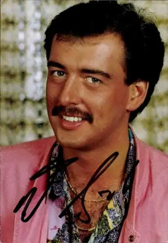 Ak Sänger Markus Agosti, Autogramm