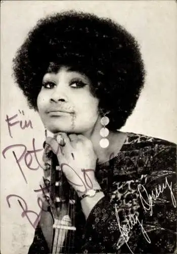 Ak Sängerin Betty Dorsey, Autogramm