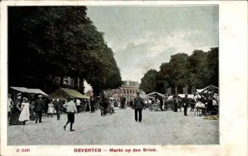 Ak Deventer Overijssel Niederlande, Markt op den Brink