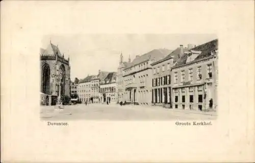 Präge Ak Deventer Overijssel Niederlande, Groote Kerkhof